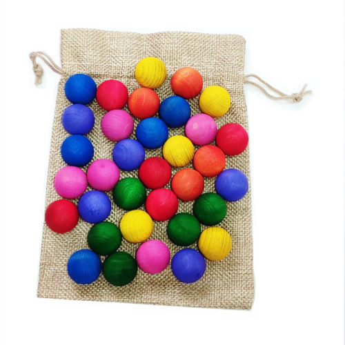 Conjunto de bolas Arcoiris con bolsa